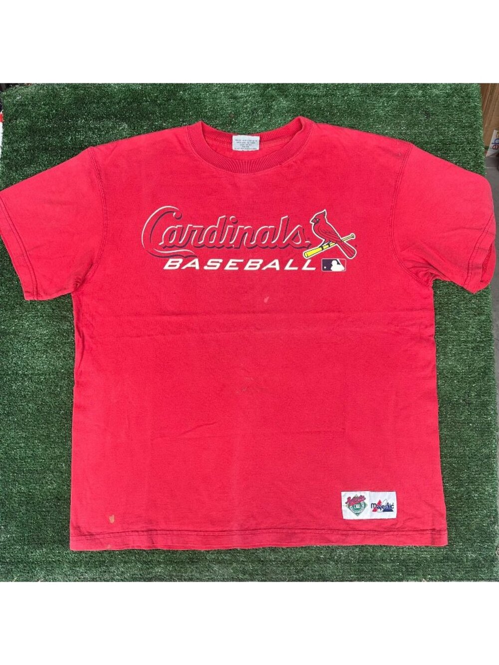 Vintage 90s St. Louis Cardinals T-Shirt Red XL Majestic MLB Baseball Streetwear